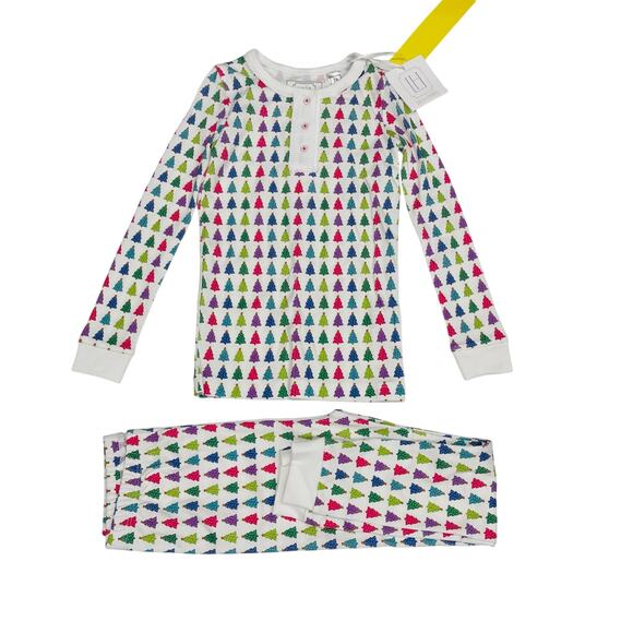 NWT Lila & Hayes Size 5 Alden PJs in Christmas Tree Bright - Picture 1 of 4